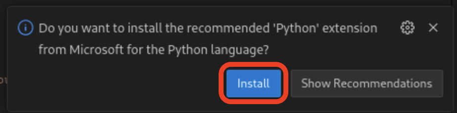 Install VSCode Python extension